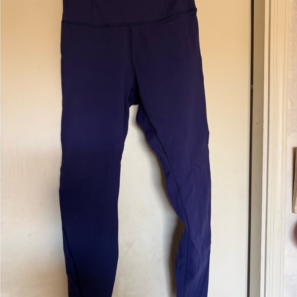Lululemon Deep Purple High-Waist Workout Leggings